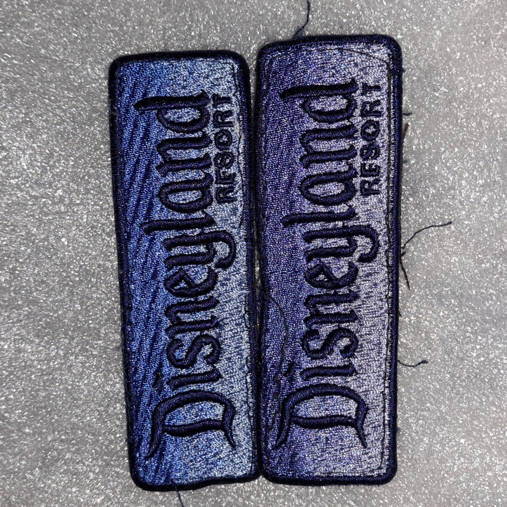 Disneyland Resort California Uniform Patch Lot Of 2 Disney Anaheim Recycled Pair